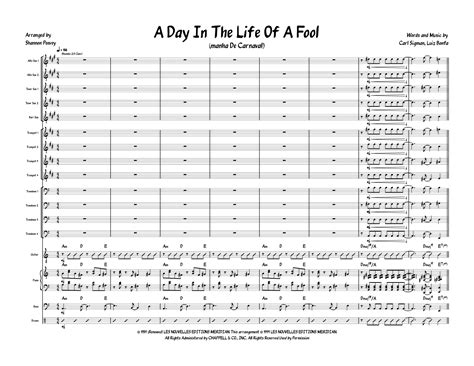 A Day In The Life Of A Fool (Manha De Carnaval) (arr. Shannon Peevey ...