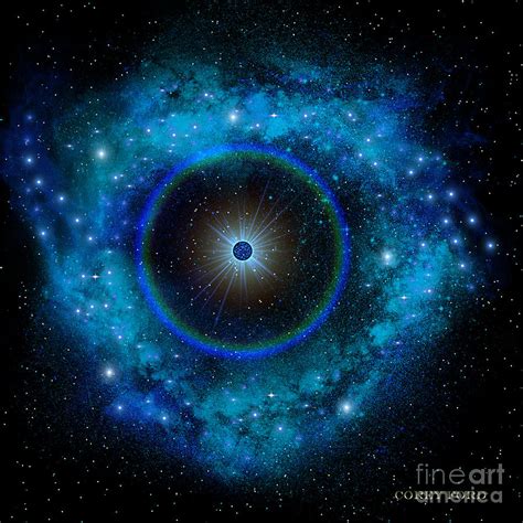 Blue Supernova Painting by Corey Ford - Pixels