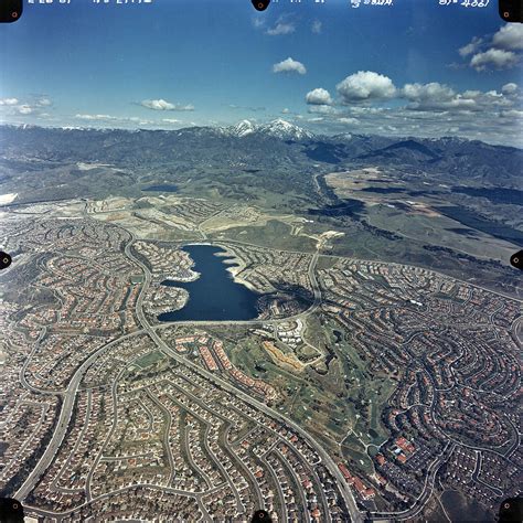 [Lake Mission Viejo aerial view, 1987 photograph].