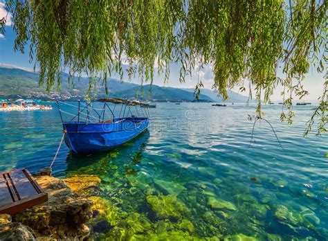 Ohrid lake, Macedonia stock photo. Image of fyrom, ohrid - 126399274