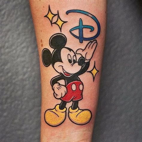 Mickey Mouse tattoo by Helga Hagen. #classic #disney #retro #mickeymouse #cartoon #vintage ...