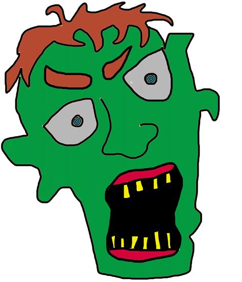 Zombie Head Cartoon Free Stock Photo - Public Domain Pictures