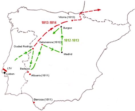 The Peninsular War, 1812-1814 | Map