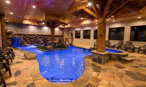 Pigeon Forge Cabins - Eagle River Lodge | Indoor pool, Tennessee cabins, River lodge