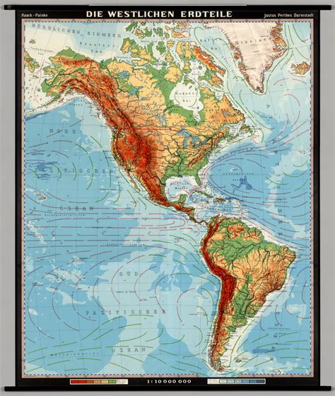 Western Hemisphere Map Physical Features