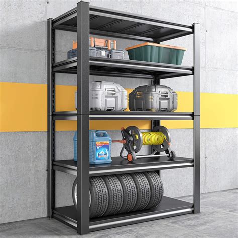 Buy REIBII Garage Shelving Heavy Duty Storage Shelves Load 2000Lbs ...