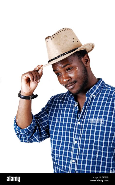 Black man with cowboy hat Stock Photo - Alamy