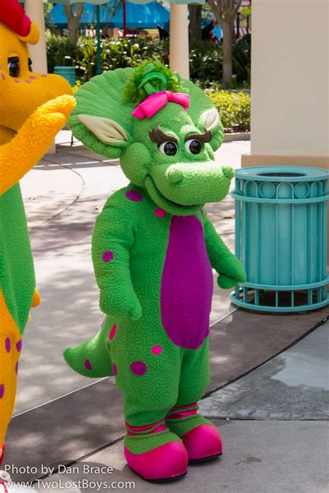 Baby Bop Barney Green Dinosaur Mascot Costume Party Character Birthday ...