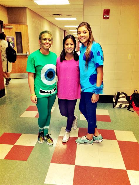 homecoming day 3 : dynamic duo. boo, sully, and mike | Halloween costumes pictures, Duo costumes ...