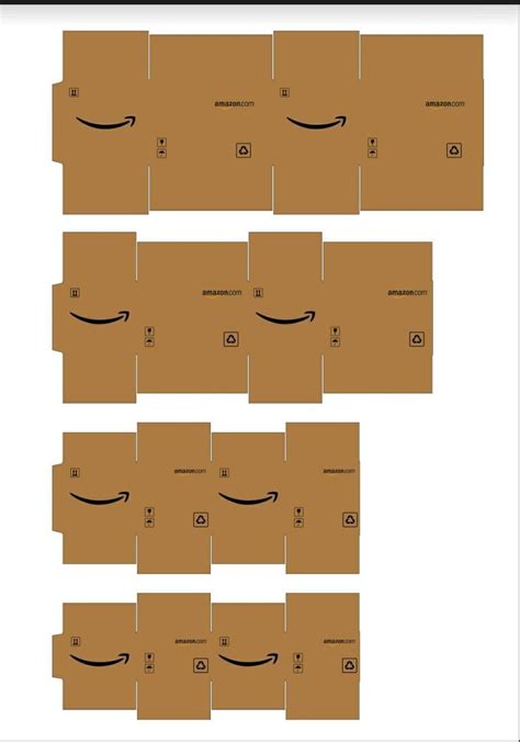 Elf size Amazon boxes in 2022 | Crafting paper, Miniature printables, Miniature house in 2022 ...