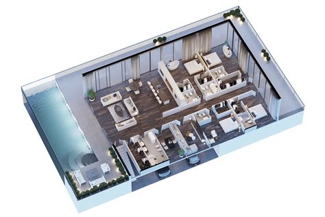 PENTHOUSE 3D PLAN :: Behance