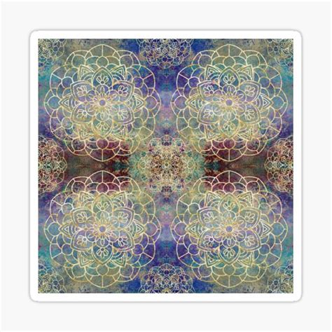 "Gold and Purple Mandala" Sticker for Sale by Tau Tia L Douglass ...