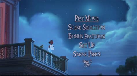 The Princess and the Frog (2009) – DVD Menus