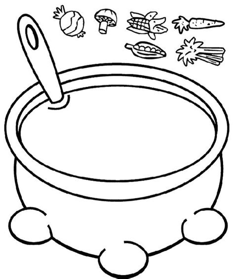 Stone Soup Coloring Page - Coloring Home