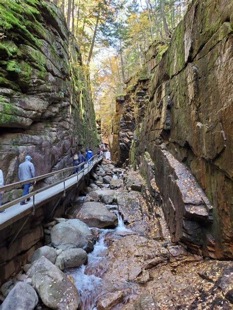 Franconia State Park Flume Gorge Trail, New Hampshire Fall 2019