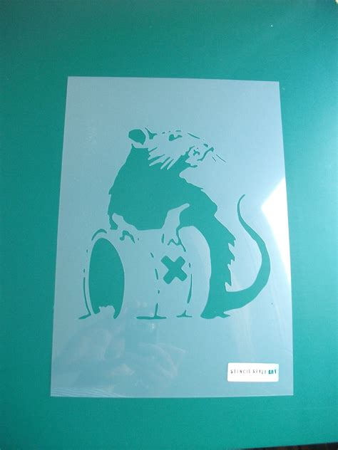 Banksy Rat Stencils *27 DESIGNS* Reusable Home Decor Paint Walls Ideal Stencils | eBay