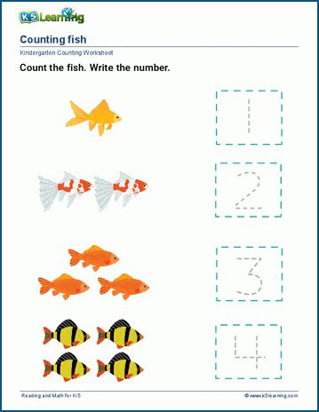 Count and trace 1-4 | K5 Learning