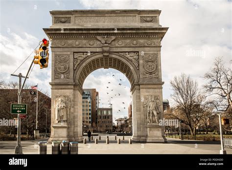 Washington Square Park Arch, New York City Stock Photo - Alamy