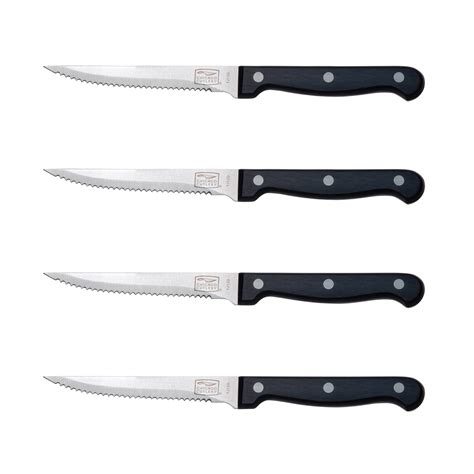 Chicago Cutlery Essentials Steak Knives, 4.5 Inch, 4 knives