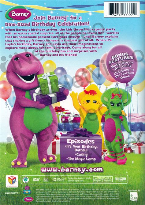 Barney: Happy Birthday Barney! on DVD Movie