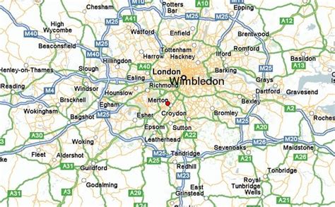 Map of London Underground, Tube Pictures: Map of Wimbledon - British ...