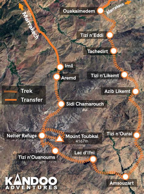 Jebel Toubkal Map