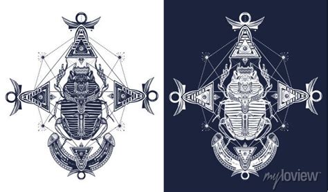 Egyptian Scarab Beetle Tattoo