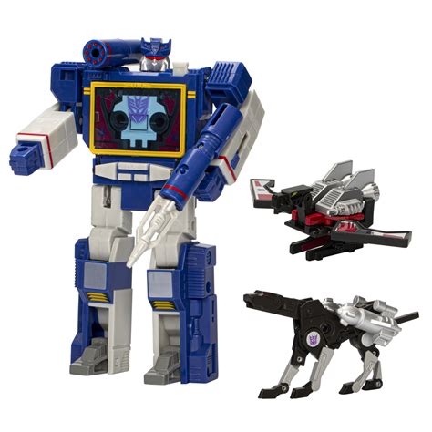 Transformers Toys Retro 40th Anniversary G1 Soundwave, Laserbeak, & Ravage Toys, 7-inch Action ...