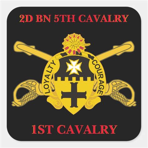 2ND BATTALION 5TH CAVALRY 1ST CAVALRY STICKERS | Zazzle.com