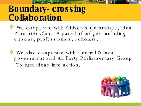 Boundary-crossing Collaboration We cooperate with