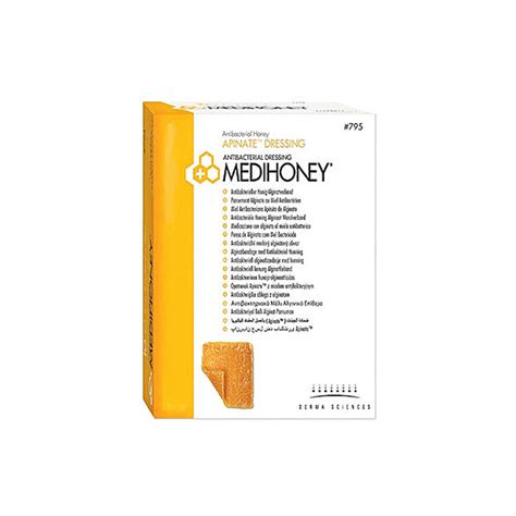 MediHoney Calcium Alginate Antimicrobial Wound & Burn Dressing ...