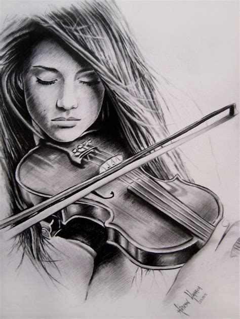 girl playing violin sketch - Google Search Amazing Drawings, Beautiful Drawings, Cool Drawings ...