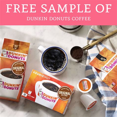 FREE Sample of Dunkin Donuts Coffee - Deal Hunting Babe