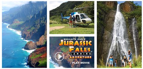 The Jurassic Falls Landing Adventure by Island Helicopters Kauai -- With 40 years in business on ...