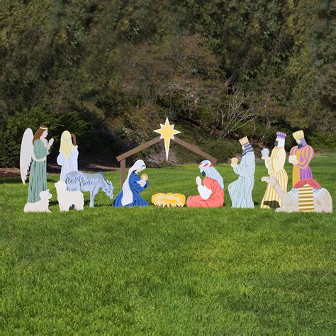 Large Classic Outdoor Nativity Set - Full Scene | Outdoor Nativity Store