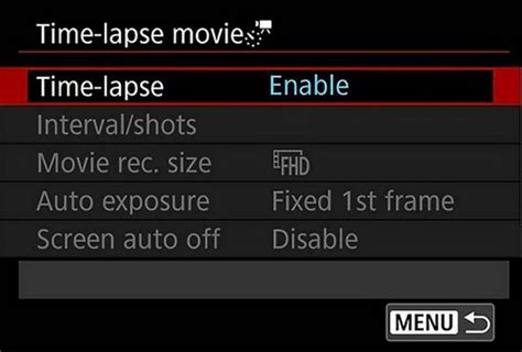 Time-lapse and interval recording – VAB