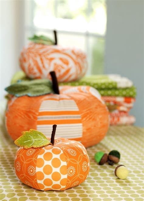 Free Pattern For A Pumpkin Add Dimension To Your Display By Using Assorted Fabrics, Like Silk ...