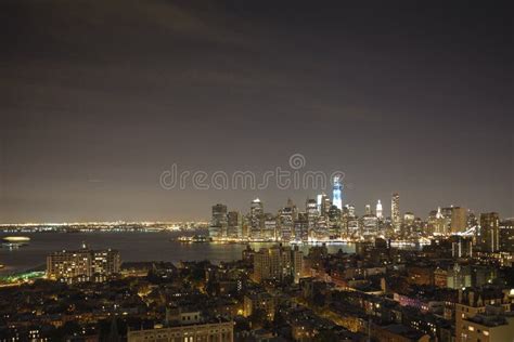 New York by Night - New WTC in Blue Stock Photo - Image of world, high ...