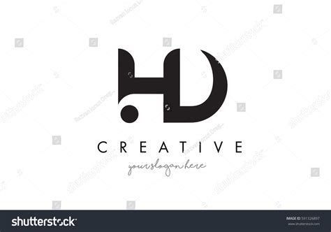 Hd Letter Logo Design Creative Modern Stock Vector (Royalty Free) 591326897 | Shutterstock