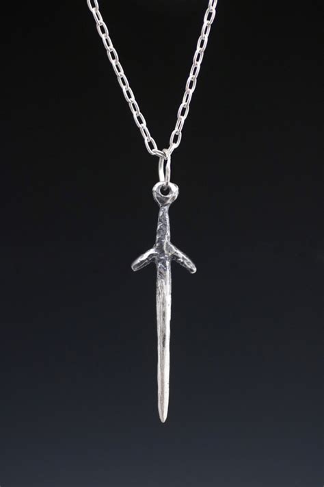 Silver Dagger Necklace - Miche McClendon