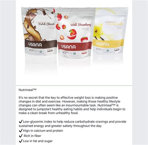 Usana Nutrimeal, Healthy Lifestyle Changes, Healthy Eating Habits ...