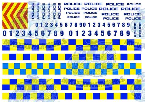 UK & European Police Decals | My Custom Hotwheels Decal Store