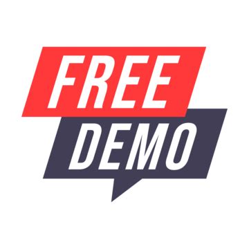 Free Demo Banner Design Vector, Transparent Free Demo, Free Demo, Free Demo Logo PNG and Vector ...