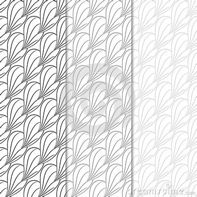 Abstract Seamless Patterns. Black And White Monochrome Backgrounds For Textile And Fabrics ...