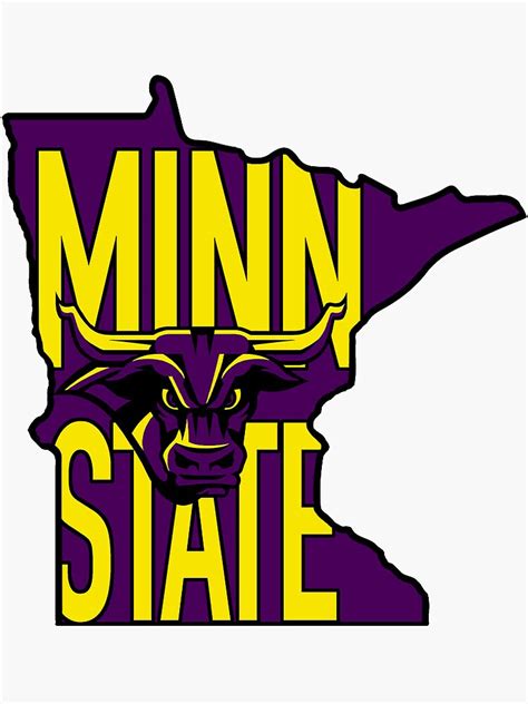 "Minnesota State University Mankato Mavericks "Minn State"" Sticker for ...