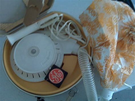 Vintage GE Portable Soft Bonnet Hair Dryer by TheVintageCatsMeow