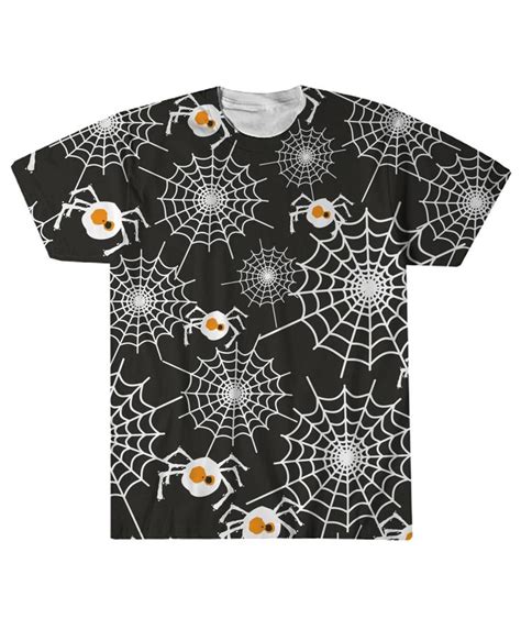 Halloween Spider Web Full Print T shirt | Halloween spider web, Print t ...