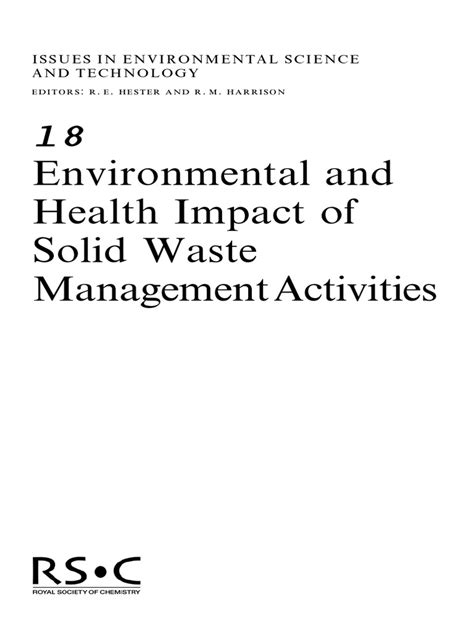 Environmental Impact of Solid Waste Management | Waste Management | Municipal Solid Waste | Free ...