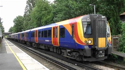 South West Trains Class 450's, Queenstown Road & Syon Lane. - YouTube