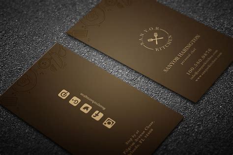 Elegant Restaurant Business Card | Creative Business Card Templates ...